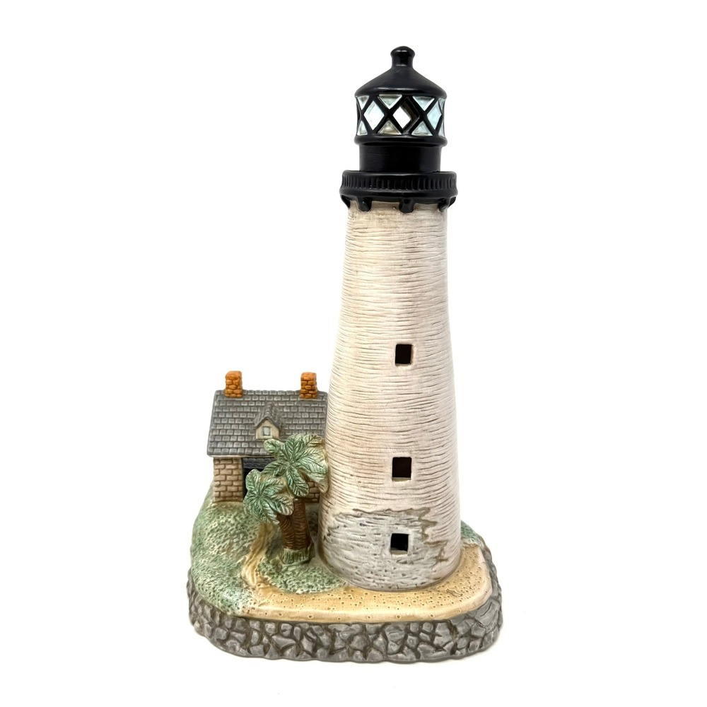 1993 Geo Z Lefton Cape Florida Lighthouse Figurine Decor Nautical Collectible